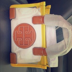 Tory Burch clear mini tote